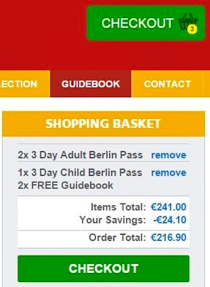 Riepilogo Acquisto Berlin Pass