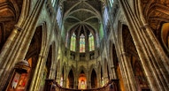 Bordeaux cathedral interior vivicity