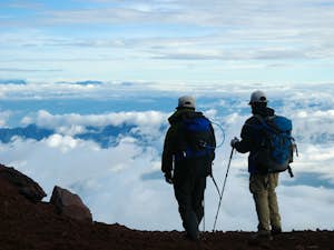 Monte Fuji climber