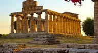 Paestum templi tramonto