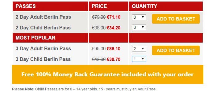prezzi berlin pass