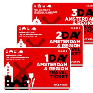 Amsterdam region travel ticket