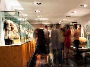 Visiteurs du Musée égyptien de Barcelone