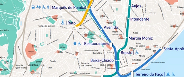 Mappa Di Lisbona In Pdf Da Stampare Metro Tram E Bus
