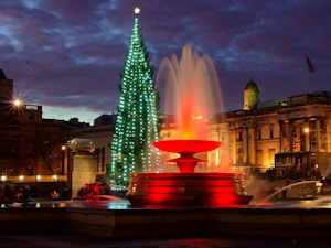 Accensione albero natale trafalgar square