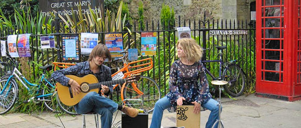 Buskers a Cambridge