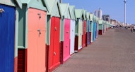 Brighton lungomare cabine colorate