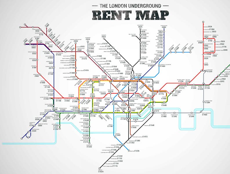mappa affitti londra