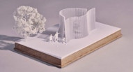 serpentine summer house architectural model