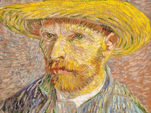 autoritratto con cappello di paglia